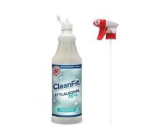 CleanFit dezinfekčný roztok Etylakohol 70% 1l + rozprašovač ZDARMA