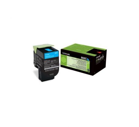 Toner Lexmark 802C pre CX310/CX410/CX510 cyan (1.000 str.)