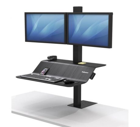 Polohovateľný stojan Sit-Stand Lotus VE pre 2 monitory