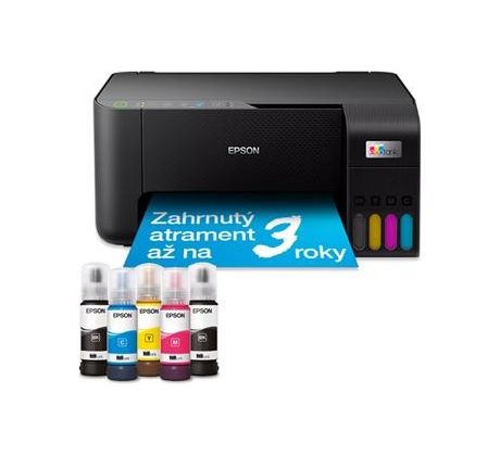 MFP "ecoTANK" ITS farebné atramentové EPSON L3270, A4, USB, WiFi, iPrint, bezokrajová tlač fotografií (C11CJ67434)