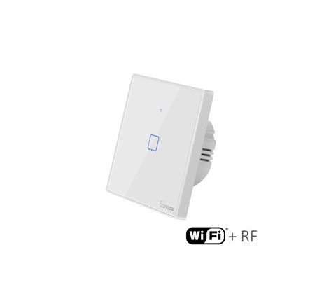 dotykový vypínač biely WiFi+RF Sonoff TX2-1CH (12060)