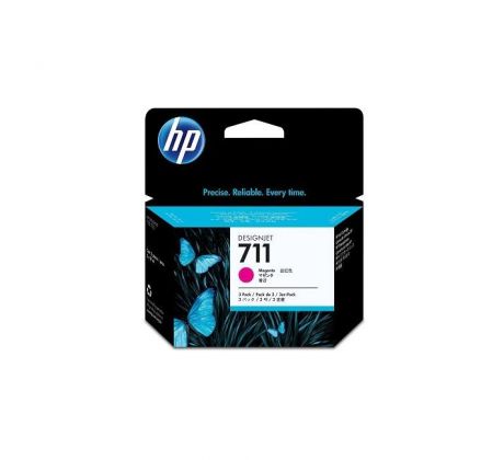 Atramentová náplň HP CZ135A HP 711 magenta (3x29 ml) pre DesignJet T120/T520/T130/T530