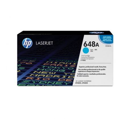 Toner HP CE261A HP 648A cyan (11.000 str.) pre LaserJet CP4525