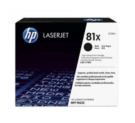 Toner HP CF281X HP 81X black (25.000 str.) pre LaserJet Enterprise M605/M606/M630