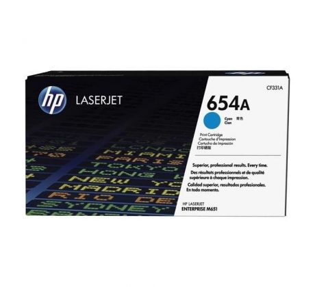 Toner HP CF332A HP 654A cyan (15.000 str.) pre LaserJet Enterprise M651