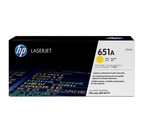 Toner HP CE342A HP 651A yellow (16.000 str.) pre LaserJet Enterprise M775