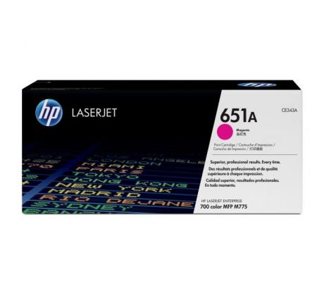 Toner HP CE343A HP 651A magenta (16.000 str.) pre LaserJet Enterprise M775