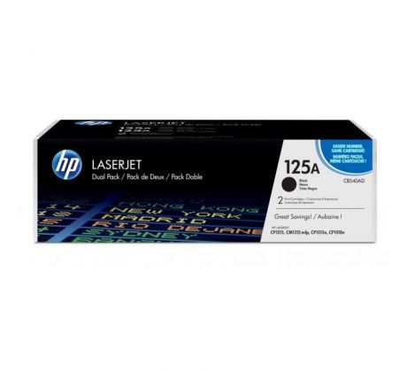 Toner HP CB540AD HP125A black (2x2.200 str.) pre LaserJet CP1215/1515/1518