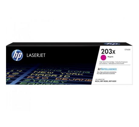 Toner HP CF543X HP 203X magenta (2.500 str.) pre LaserJet Pro M254dw/M280nw/M281fdn