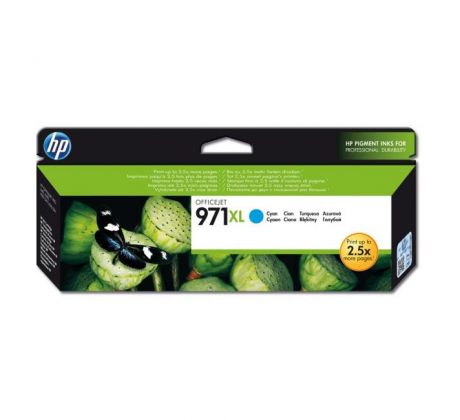 Atramentová náplň HP CN626AE HP 971XL cyan XL (6.600 str.) pre Officejet Pro X451dw/X476dw/X551dw