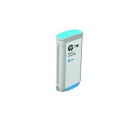 Atramentová náplň HP F9J67A HP 728 cyan (130 ml) pre DesignJet T730/ T830