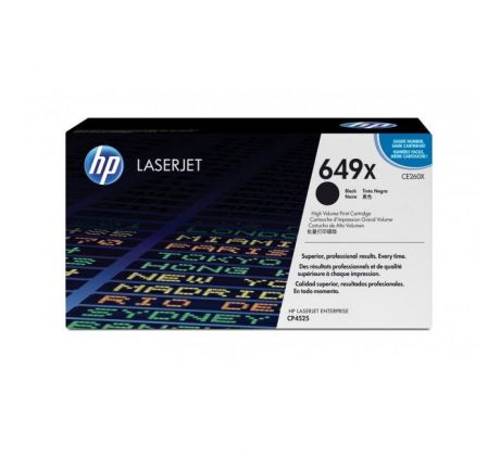 Toner HP CE260X HP 649X black (17.000 str.) pre LaserJet CP4525