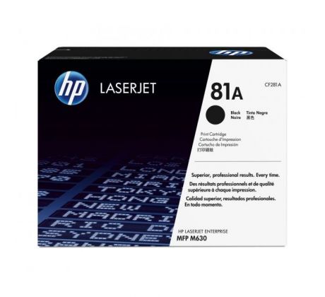 Toner HP CF281A HP 81A black (10.500 str.) pre LaserJet Enterprise M604/ M605/ M606/ M630