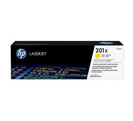 Toner HP CF402X HP 201X yellow (2.300 str.) pre LaserJet Pro M252/M274/M277