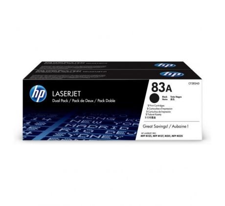 Toner HP CF283AD HP 83A dual pack black (2x1.500 str.) pre LaserJet Pro M125/ M127/ M201n/ M225dn