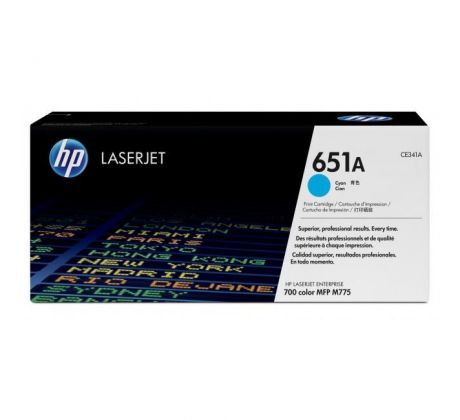 Toner HP CE341A HP 651A cyan (16.000 str.) pre LaserJet Enterprise M775