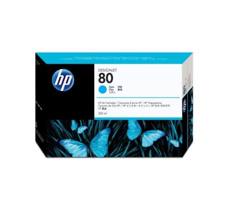 Atramentová náplň HP C4846A HP 80 cyan (350 ml) pre Designjet 1000