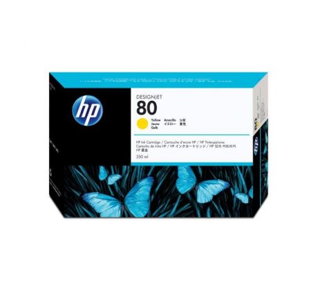 Atramentová náplň HP C4848A HP 80 yellow (350 ml) pre Designjet 1000