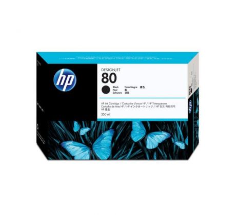 Atramentová náplň HP C4871A HP 80 black (350 ml) pre Designjet 1000