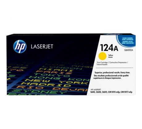 Toner HP Q6002A HP 124A yellow (2.000 str.) pre LaserJet 1600/2600/CM1015