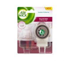 Air Wick elektrický osviežovač + náplň 19 ml Jemný satén a mesačná ľalia 19 ml