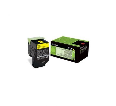 Toner Lexmark 802Y yellow (1.000 str.) pre CX310/CX410/CX510