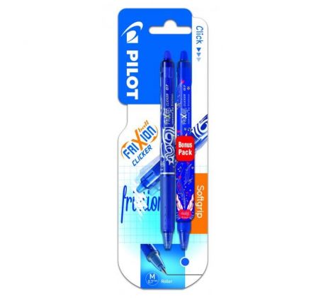 Roller gumovací PILOT Frixion clicker 0,7mm PROMO PACK