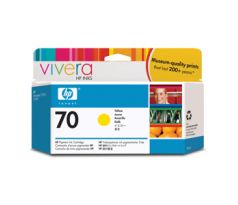 KAZETA HP C9454A No. 70, 130ml, yellow cartridge with Vivera Ink. (C9454A)