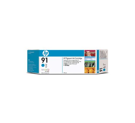 KAZETA HP C9467A  91 775 ml Cyan Ink Cartridge with Vivera Ink (C9467A)