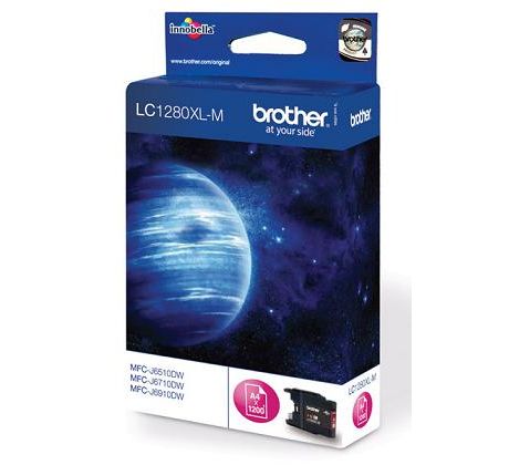 kazeta BROTHER LC-1280XL Magenta MFC-J6510DW/J6910DW (1200 str.) (LC1280XLM)