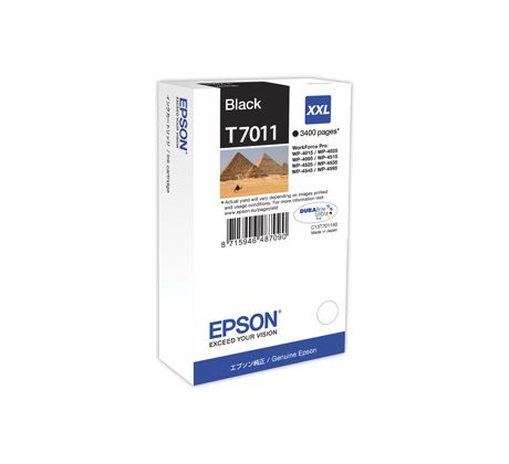 kazeta EPSON WorkForce WP4000,WP4500 black XXL (3400 str.) (C13T701140)