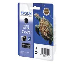 kazeta EPSON matte-black, with pigment ink EPSON UltraChrome K3, series Turtle-Size XL, in blister pack RS. (C13T157840)