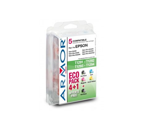 alt. multipack wecare ARMOR pre EPSON Stylus SX425/BX305F sada CMYK (T128xxx) (K10215W4)