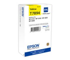 kazeta EPSON WorkForce WF-5620,5690,5190,5000 seria yellow XXL (4000 str.) (C13T789440)