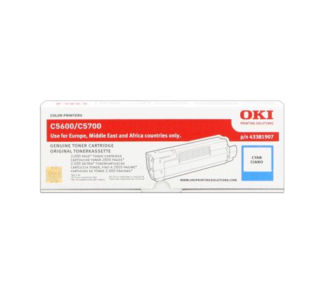 toner OKI C5600/C5700 cyan (43381907)