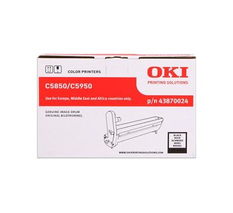 valec OKI C5850/C5950, MC560 black (43870024)