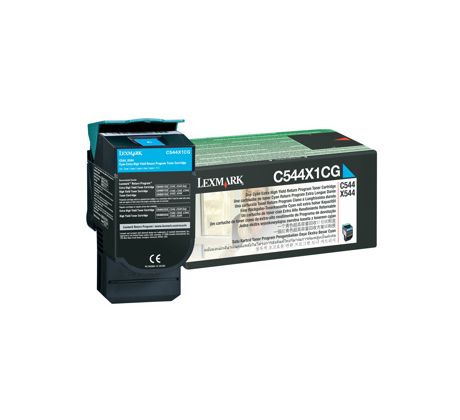 Toner Lexmark C544 / X544/X546 Cyan (4000 str.) (C544X1CG)