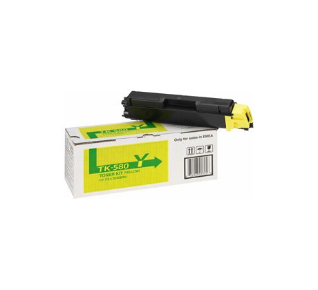 toner KYOCERA TK-580Y Yellow FS-C 5150DN, Ecosys P6021cdn (2800 str.) (TK-580Y)