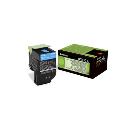 Toner Lexmark CX410/CX510 802HC CYAN (3000 str.) (80C2HC0 / E)