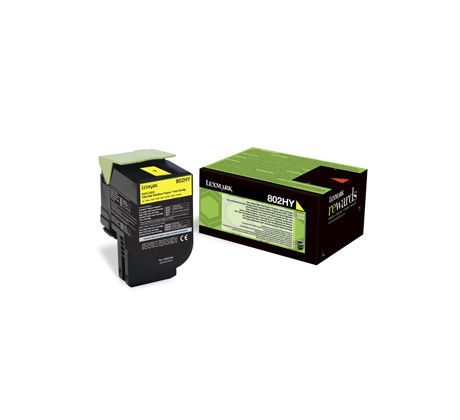 Toner Lexmark CX410/CX510 802HY YELLOW (3000 str.) (80C2HY0 / E)