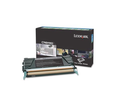 Toner Lexmark C746/C748 BLACK (12000 str.) (C746H1KG)