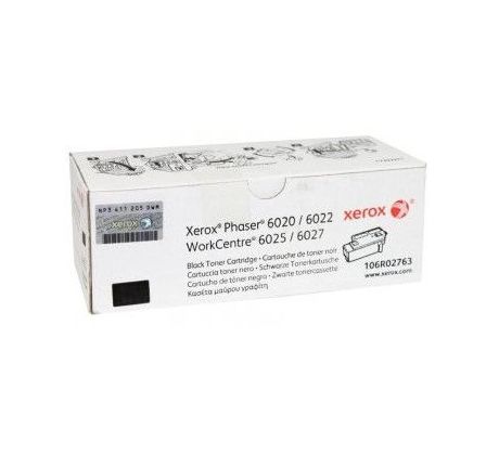 toner XEROX 106R02763 black PHASER 6020/6022, WorkCentre 6025/6027 (2000 str.) (106R02763)