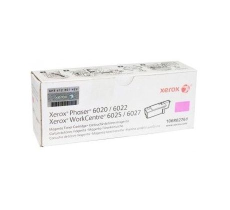 toner XEROX 106R02761 magenta PHASER 6020/6022, WorkCentre 6025/6027 (1000 str.) (106R02761)