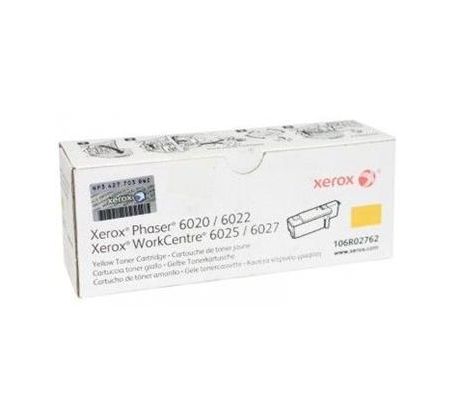 toner XEROX 106R02762 yellow PHASER 6020/6022, WorkCentre 6025/6027 (1000 str.) (106R02762)