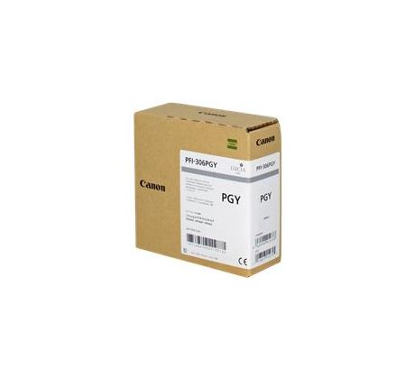 kazeta CANON PFI-306PGY photo grey iPF 8300/8400/9400 (330 ml) (6667B001)