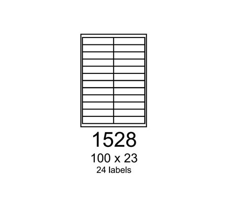 etikety RAYFILM 100x23 univerzálne biele R01001528F (1.000 list./A4) (R0100.1528F)