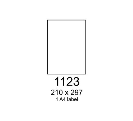 etikety RAYFILM 210x297 univerzálne modré R01231123F (1.000 list./A4) (R0123.1123F)