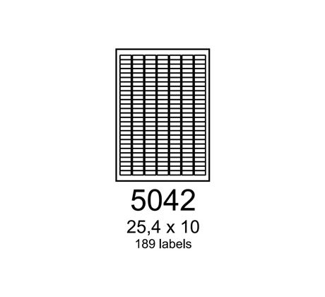 etikety RAYFILM 25,4x10 oranžové flourescentné laser R01335042A (100 list./A4) (R0133.5042A)