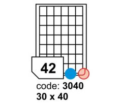 etikety RAYFILM 30x40 univerzálne biele R01003040F (1.000 list./A4) (R0100.3040F)