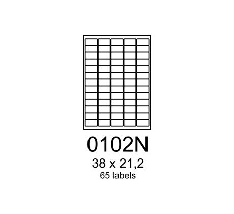 etikety RAYFILM 38x21,2 vysokolesklé biele laser R01190102NF (1.000 list./A4) (R0119.0102NF)